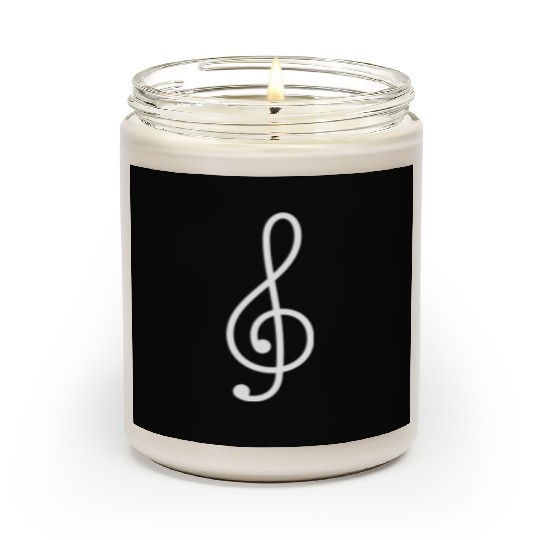 Musician Treble Clef Music Scented Candles