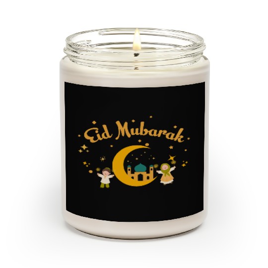 Happy Eid Mubarak for men women son and daughter Scented Candles