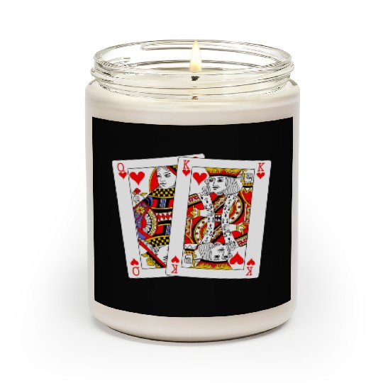 Queen and King of Hearts Scented Candles