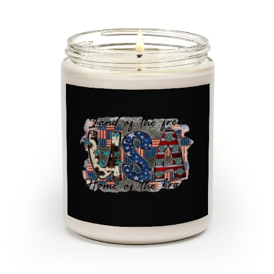 Land of the free USA Home of the brave Scented Candles