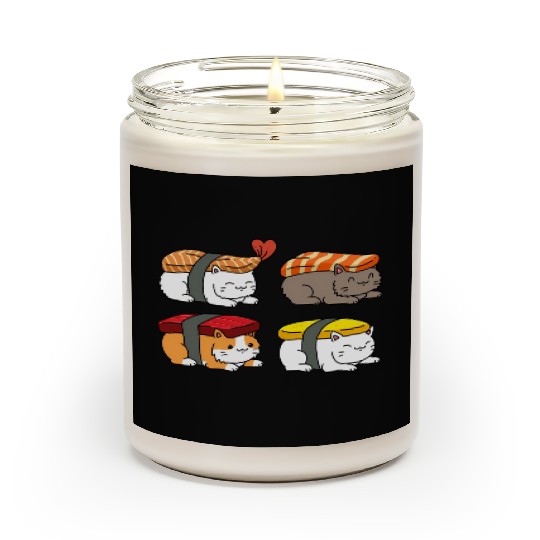 Cat Sushi Scented Candles