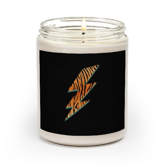 Tiger Stripes Lightning Animal Print Scented Candles