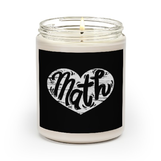 Math Heart Math Teacher He Scented Candles