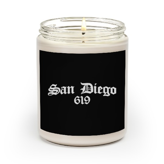 San Diego 619 Chicano Latino Style Area Code Scented Candles