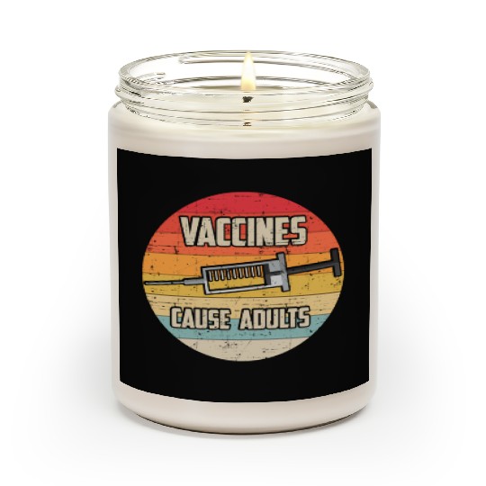 Vaccines Cause Science Geek Nerd Stem Scented Candles