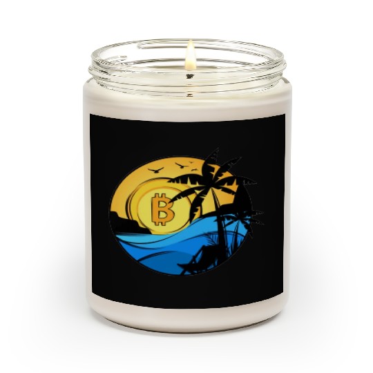 Bitcoin Coin-Crypto Summer Scented Candles