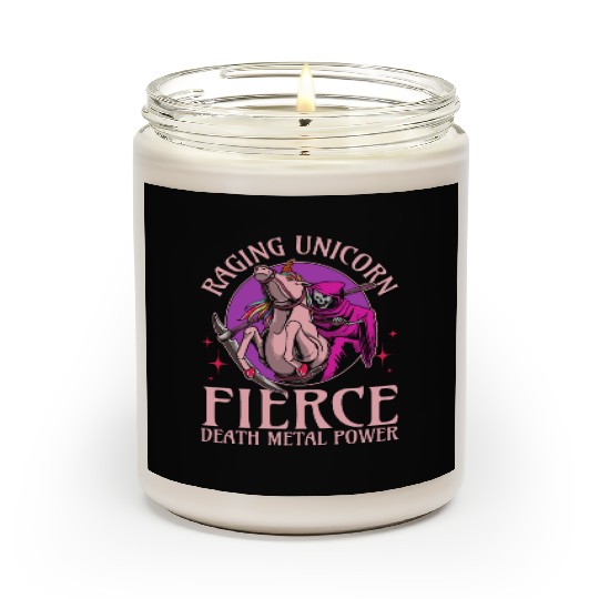 Goth Rock Satan Unicorn Festivals Death Metal Scented Candles