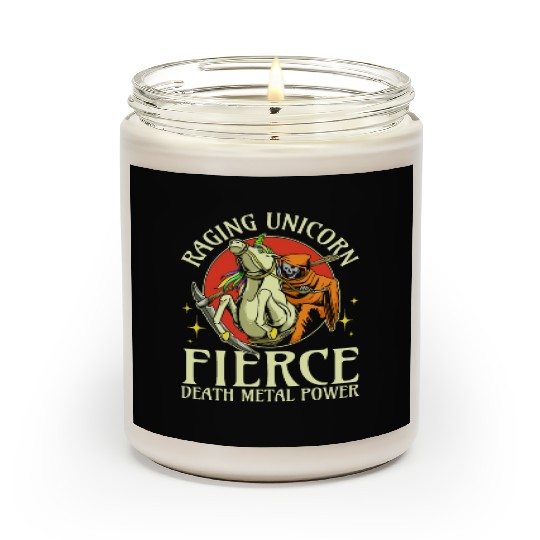 Goth Rock Satan Unicorn Festivals Death Metal Scented Candles