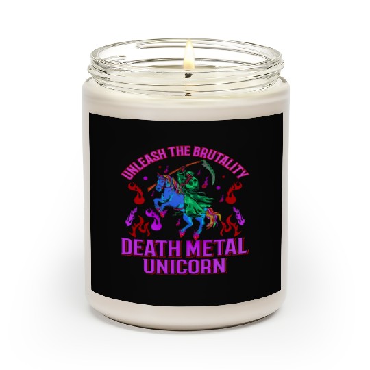 Goth Rock Satan Unicorn Festivals Death Metal Scented Candles