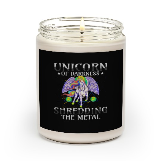 Goth Rock Satan Unicorn Festivals Death Metal Scented Candles