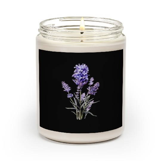 Lavender Flower Scented Candles
