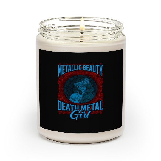 Goth Rock Satan Girl Woman Festivals Death Metal Scented Candles