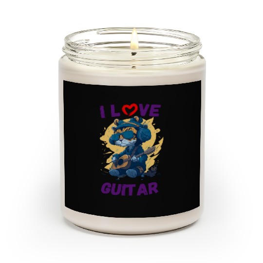 I love guitar Scented Candles