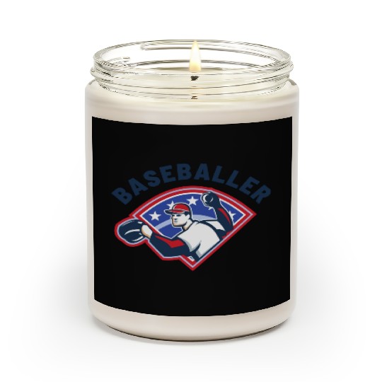 Baseballer Baseball Pitcher Sports Club Player Scented Candles