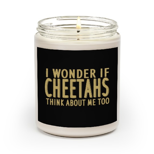 faster cheetah saying Lover Africa travel Scented Candles