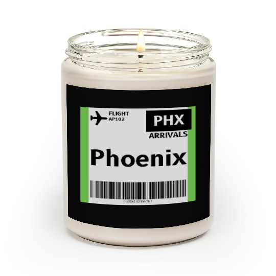 airplane ticket phoenix Scented Candles