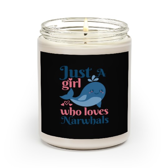 Narwhal Narwhal Lover red Scented Candles