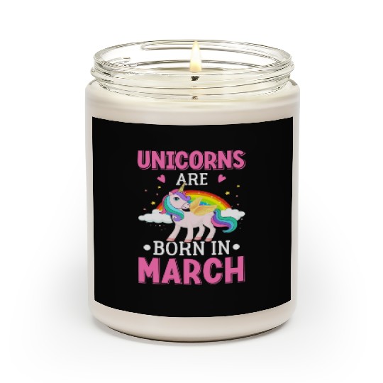 unicorn Scented Candles design typography vintage 1