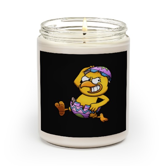 Running Little Chick In An Easter Egg Scented Candles