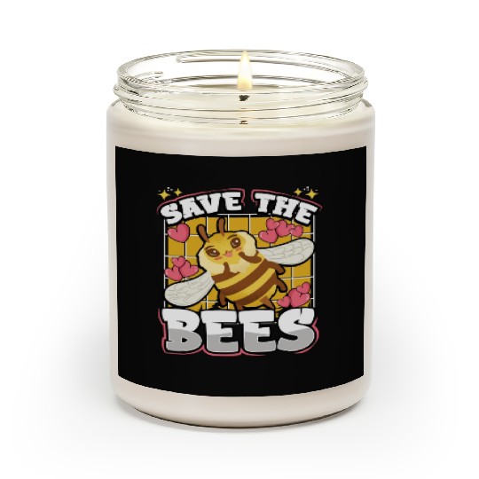 Save The Bees Cute Bumblebee Scented Candles