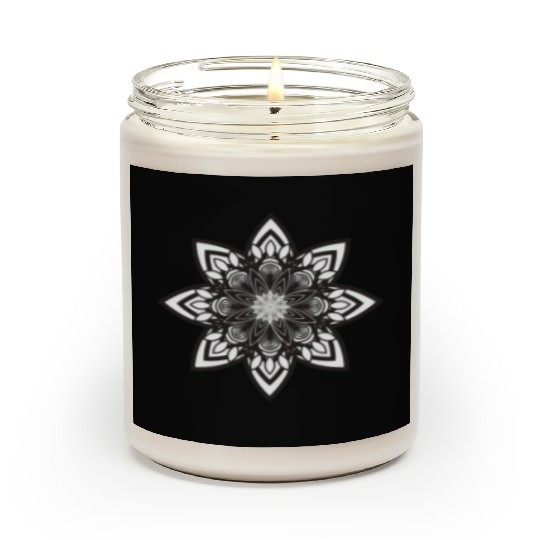 Mandala Flower Scented Candles