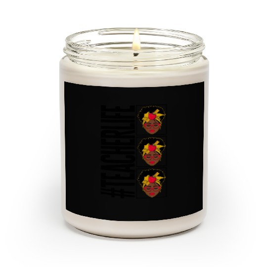 Black Lives Matter Scented Candles, Teacher Life Afro Curly