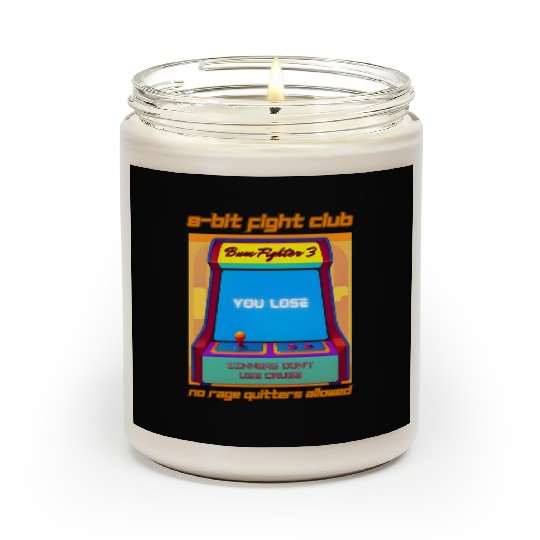 Funny Retro Gaming 80s Arcade 8-Bit Gamer Humor Scented Candles