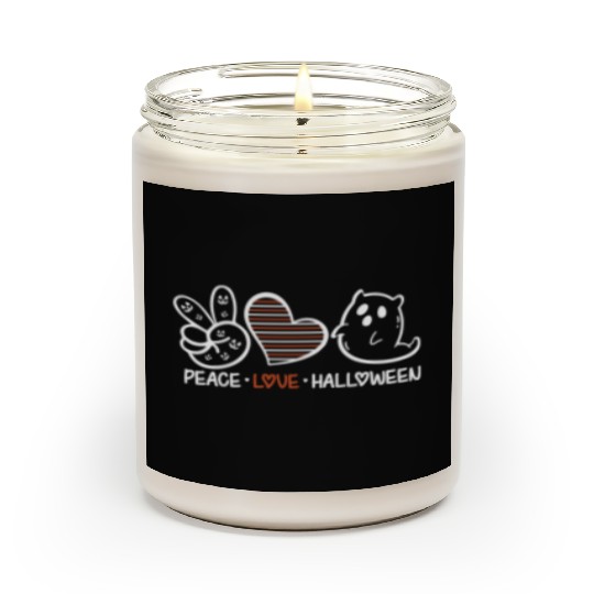 Peace Love & Halloween Scented Candles