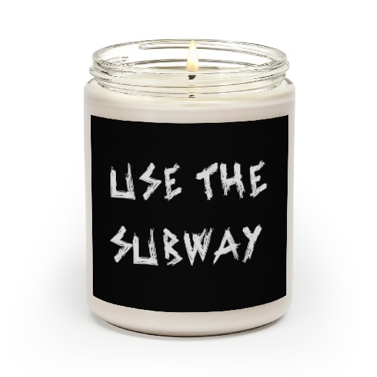 Use The Subway yellow Scented Candles