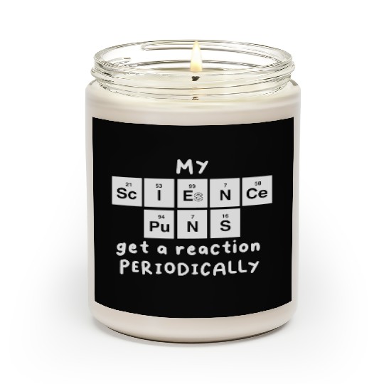 Science Puns Scented Candles