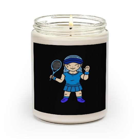 Cute Girl Tennis Player Scented Candles
