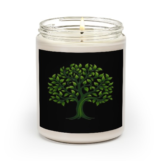 Tree, Family Reunion, tree logo Scented Candles