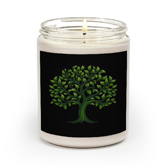 Tree, Family Reunion, tree logo Scented Candles