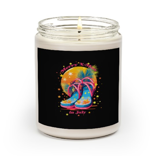 "Beach Bound Booties | "Christmas in July" Flip Scented Candles