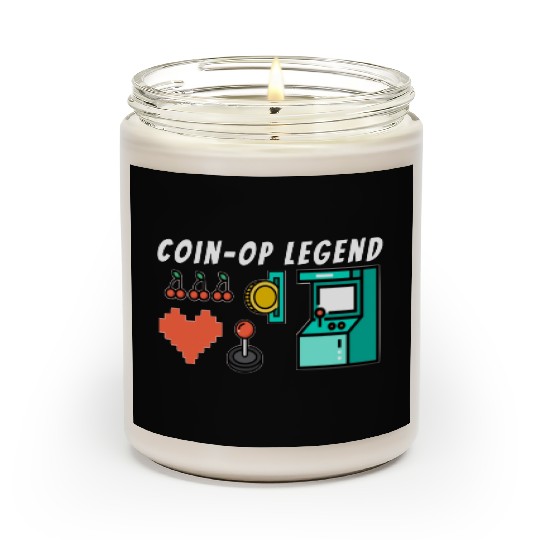 Coin Op Legend Arcade Gaming 80s Retro Gamer Scented Candles
