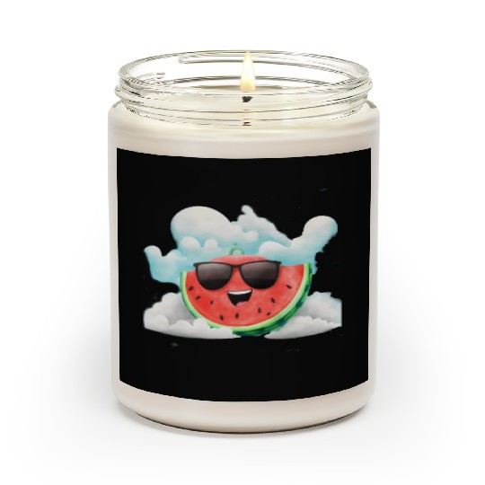 Cute Watermelon Party Summer Melon Fruit Scented Candles