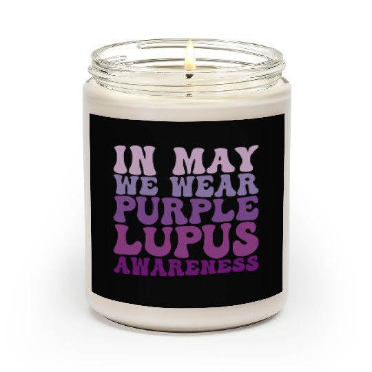In May We Wear Purple Lupus Awareness Month Groovy Scented Candles