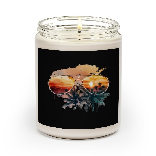Sunset with glasses Scented Candles
