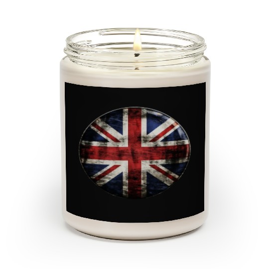 Union Jack Vintage Distressed Scented Candles