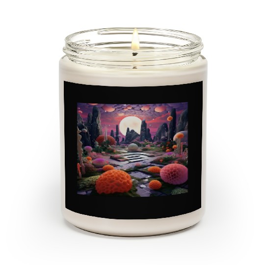 Visually Pleasing Moonlight Coral [Surreal Aesthet Scented Candles