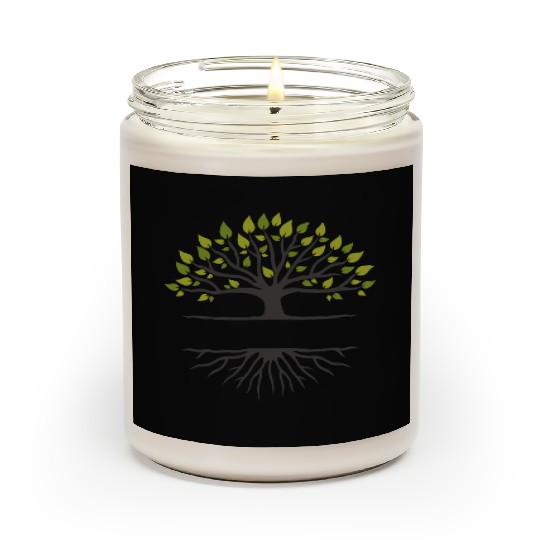 Family Reunion,, Family Reunion Tree, tree logo Scented Candles
