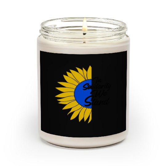 Solidarity With Ukraine Sunflower For Ukrainian Scented Candles