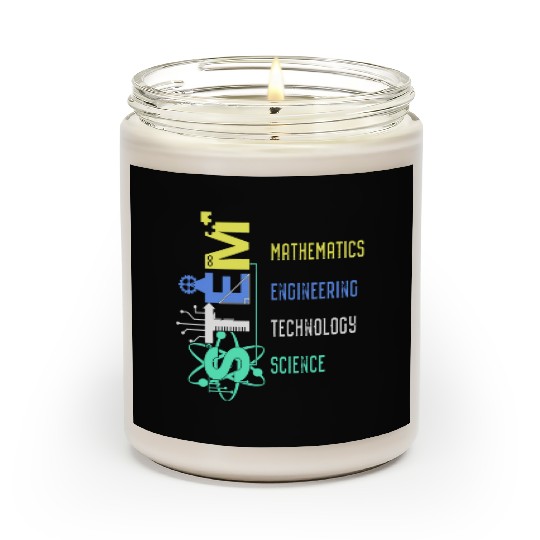 Stem Teacher Science Technology Engineer Math Scented Candles