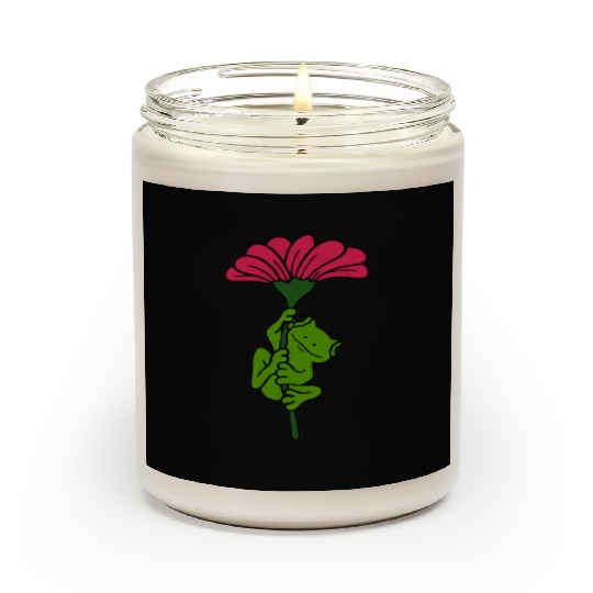 Flower Frog Scented Candles