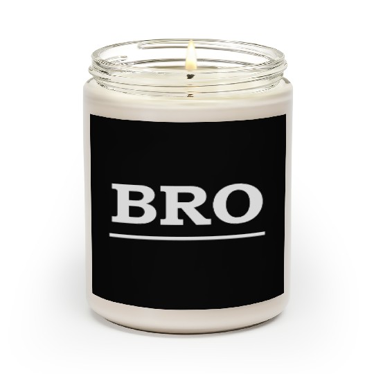 Bold Brotherhood Text Design Scented Candles