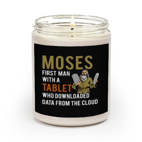 Jewish Passover Moses Tablet Data Cloud Computing Scented Candles