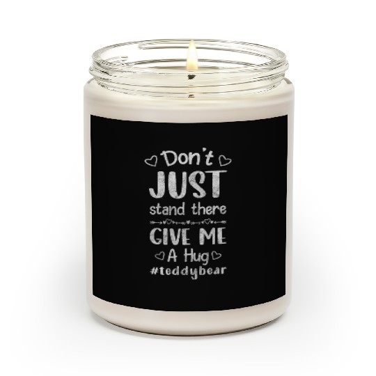 Teddy Bear Child Cuddling Scented Candles