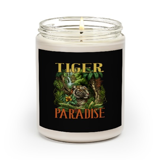 Tiger Paradise Jungle for a Tiger lovers Scented Candles