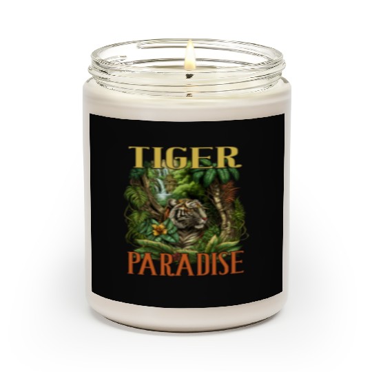Tiger Paradise Jungle for a Tiger lovers Scented Candles