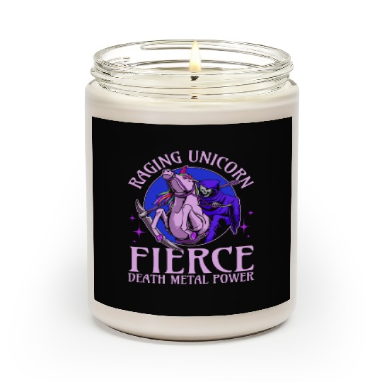 Goth Rock Satan Unicorn Festivals Death Metal Scented Candles